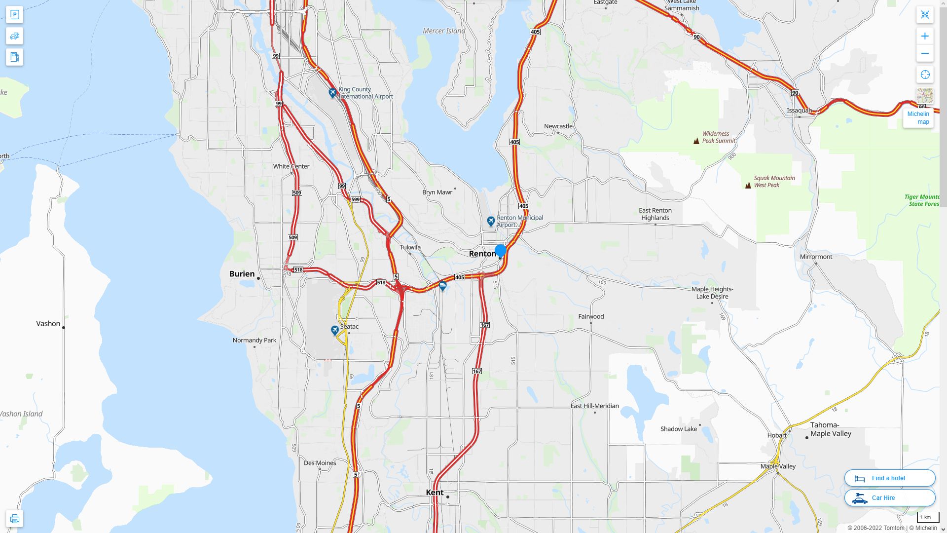 Renton Washington Map